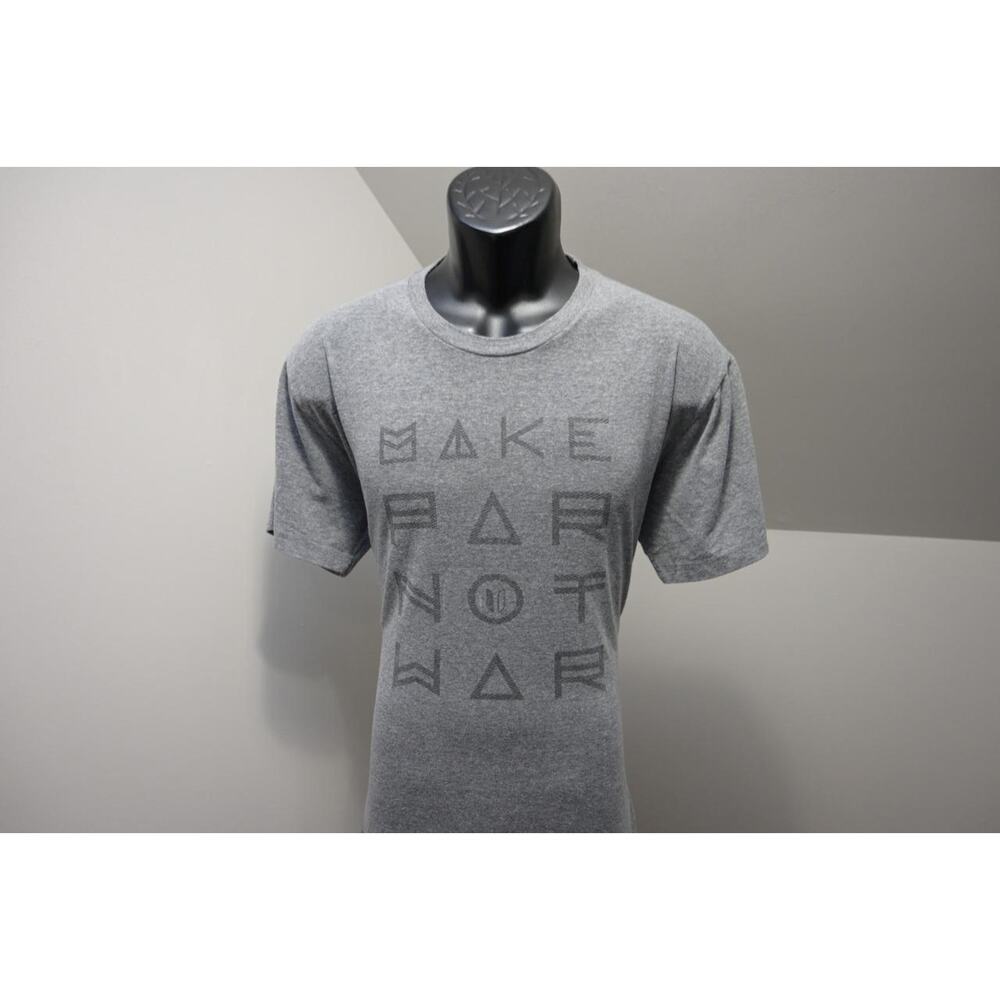 Linksoul Tee Shirt Golf Graphic Make Par Not War Gray Short Sleeve Mens Medium